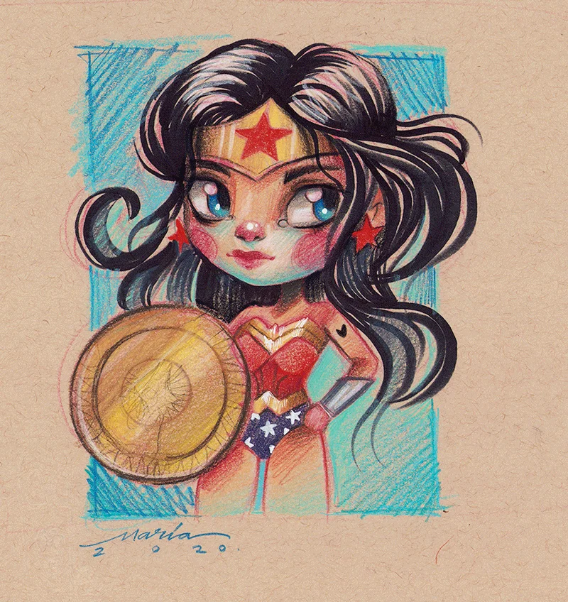 croquis de Wonder Woman